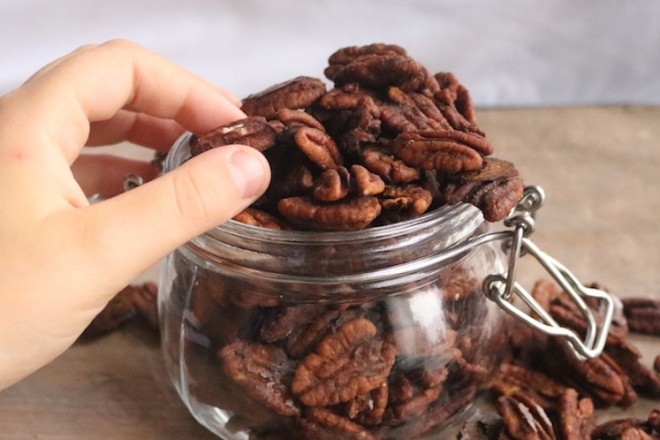 Chipotle Cheesy Pecans 6