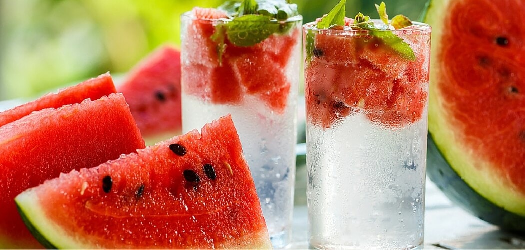 watermelon infused water