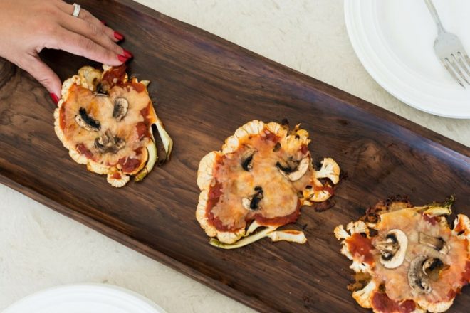 Love the idea of cauliflower pizza, but don't have time to make the dough? Try my Cauliflower Pizza Steaks. Watch as I show you how easy they are to make!