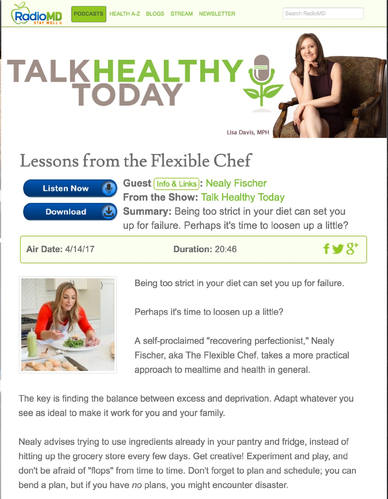 talk healthy today