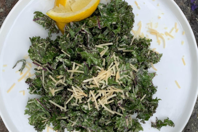 Yes, I know what you’re thinking … another kale Caesar salad? But, no, this one's special. It’s lightened up and dressed to perfection. Get the recipe!