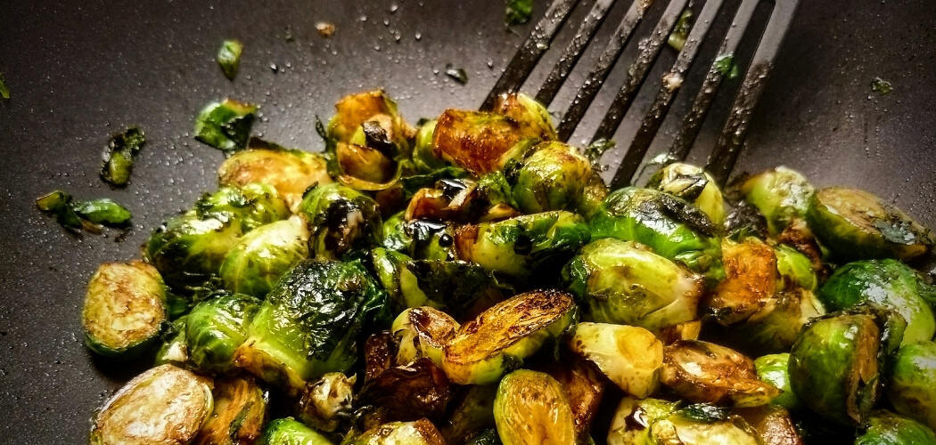 This sweet yet spicy Brussels sprouts side dish perfect compliments any protein — steak, chicken, or even seared salmon. Or, create a satisfying salad.