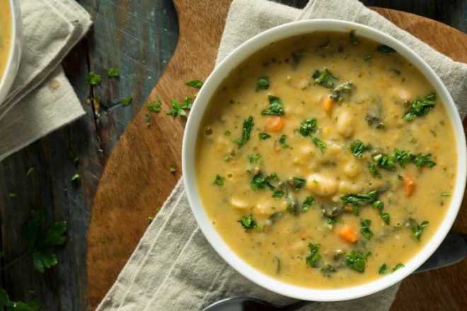 This mung bean stew only takes a few minutes to prepare and is one your diners will definitely rave over on a chilly night! Get the recipe.