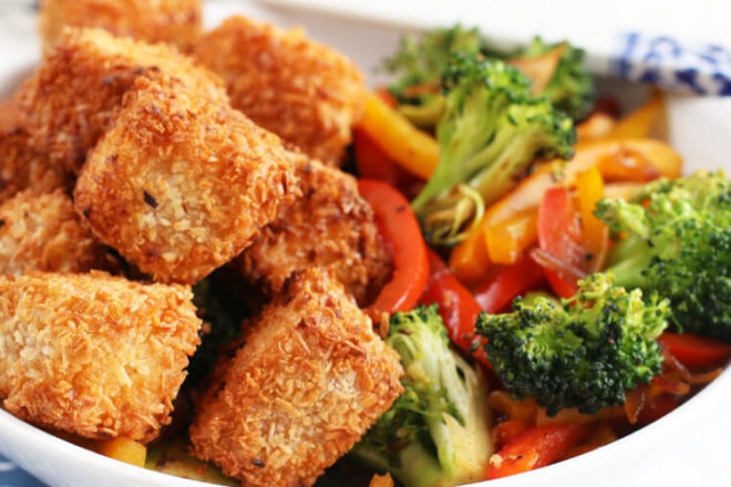 Chances are, you’ve eaten tofu before. But have you ever purchased and cooked with it? This tofu recipe by Naturally Sassy is a must-try! Get the recipe.