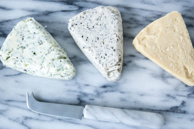 One of my favorite additions to vegetables, eggs, fish and proteins, morning toast, and even popcorn (so, everything) is infused butter. Get the recipe!