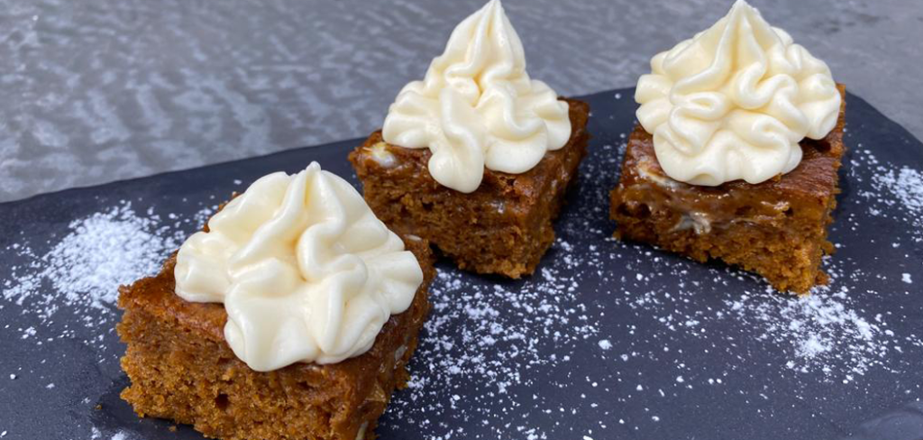 White Chocolate Pumpkin Bars with Cream Cheese Frosting