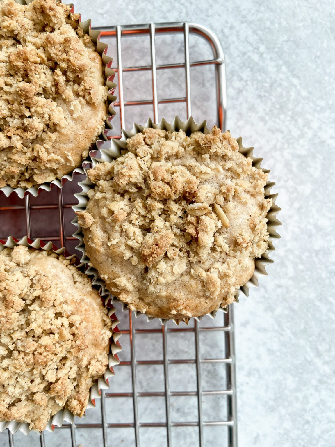 Easy One Bowl Muffin Mix With Cinnamon Streusel Topping The Flexible Chef