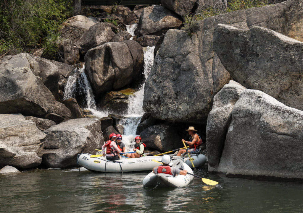 kayaking rocks