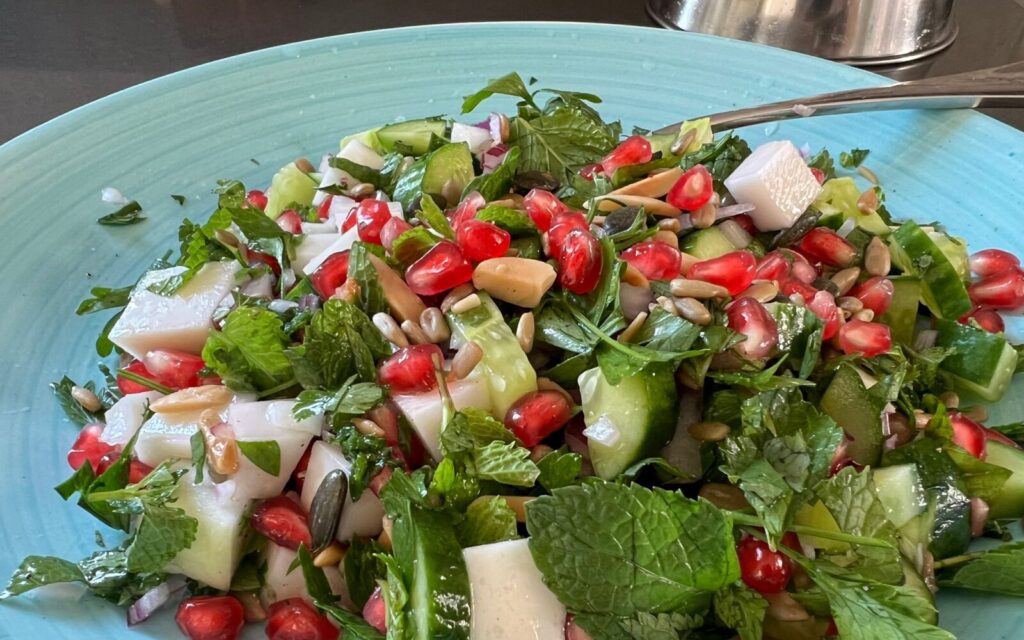 Crunchy Chopped Salad with Pomegranates
